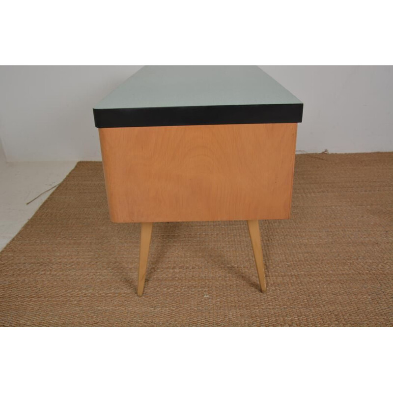 Vintage wood and melamine desk, 1960