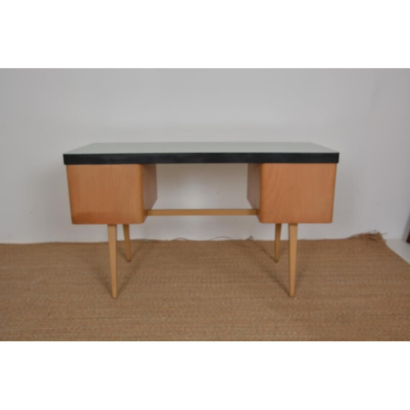 Vintage wood and melamine desk, 1960