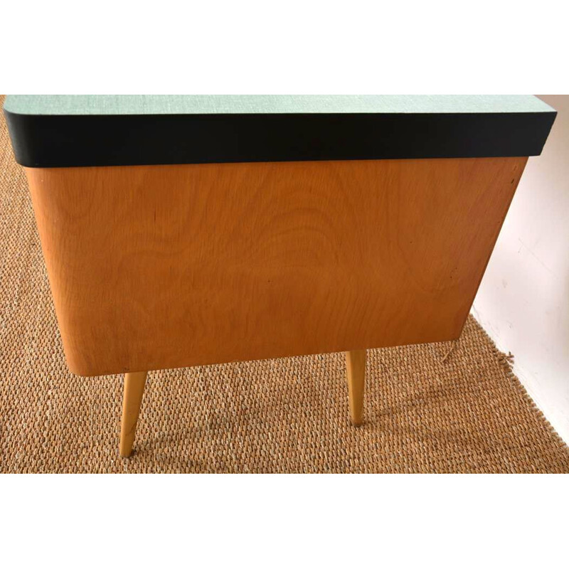 Vintage wood and melamine desk, 1960