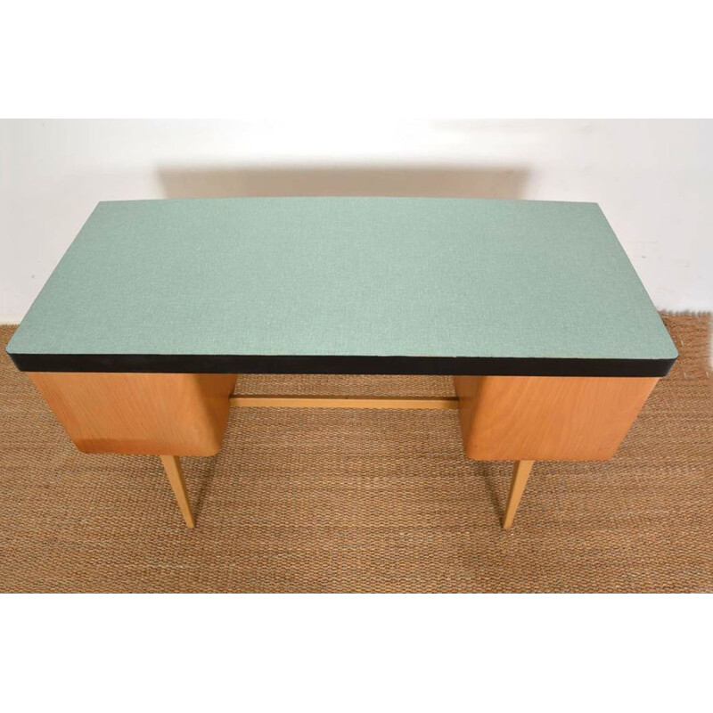 Vintage wood and melamine desk, 1960