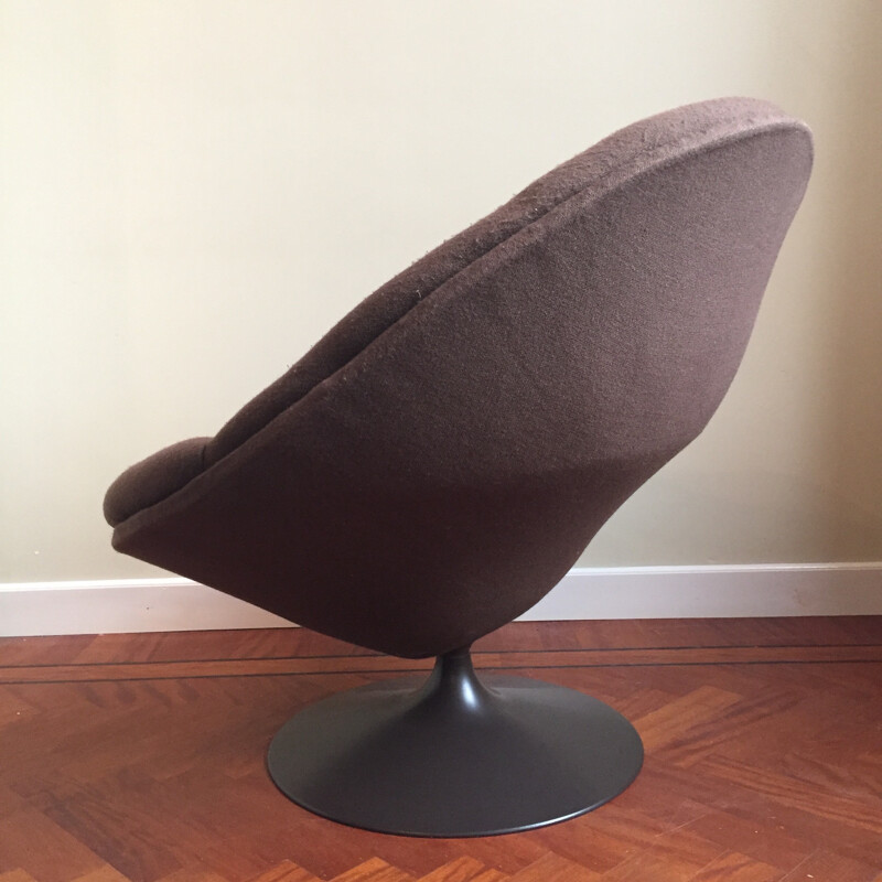 Artifort "F553" brown lounge chair, Pierre PAULIN - 1960s