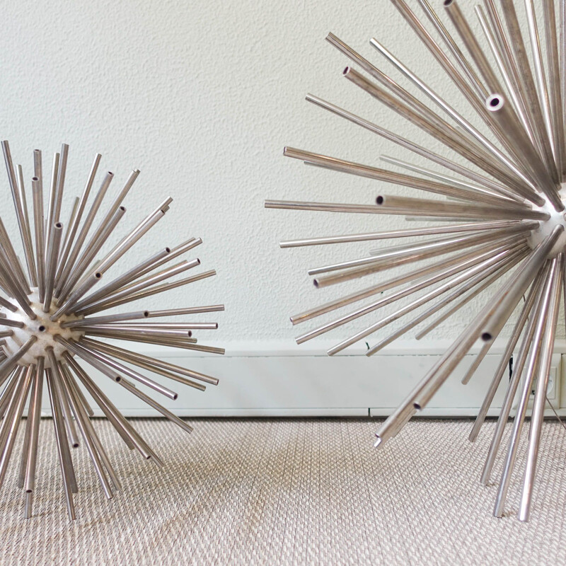 Pair of vintage Sputnik sculputes by Curtis Jeré, USA 1960s