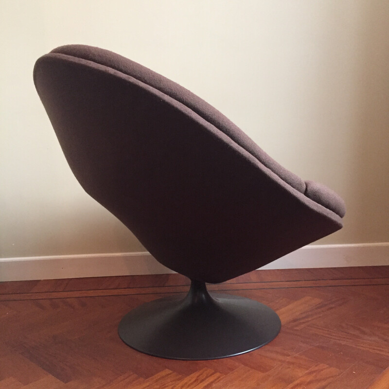 Artifort "F553" brown lounge chair, Pierre PAULIN - 1960s