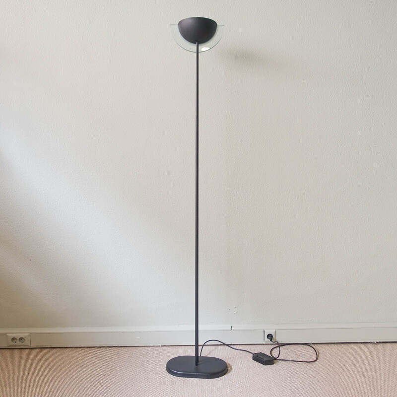 Lámpara de pie halógena italiana postmoderna de Relco, 1980