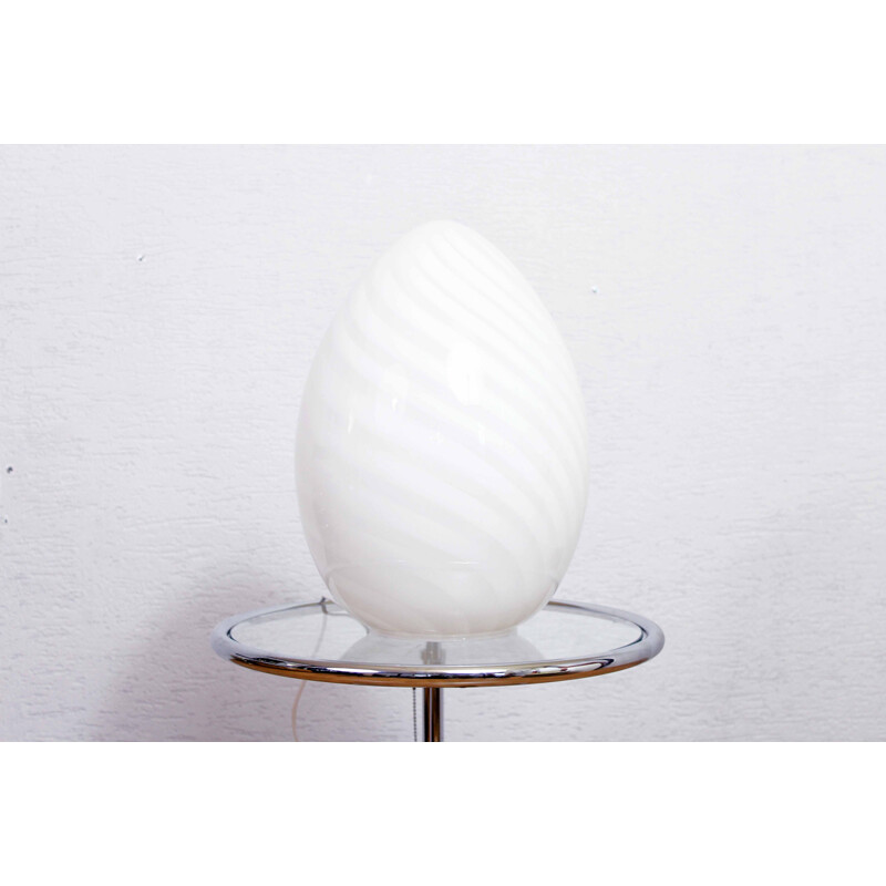 Vintage lamp "Egg" in Murano glass, 1970