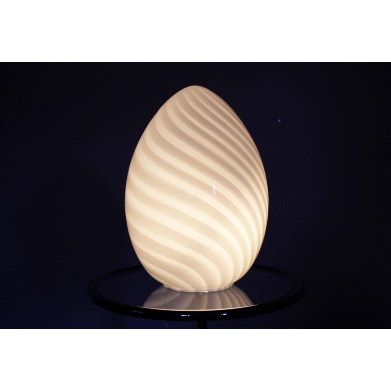 Vintage lamp "Egg" in Murano glass, 1970