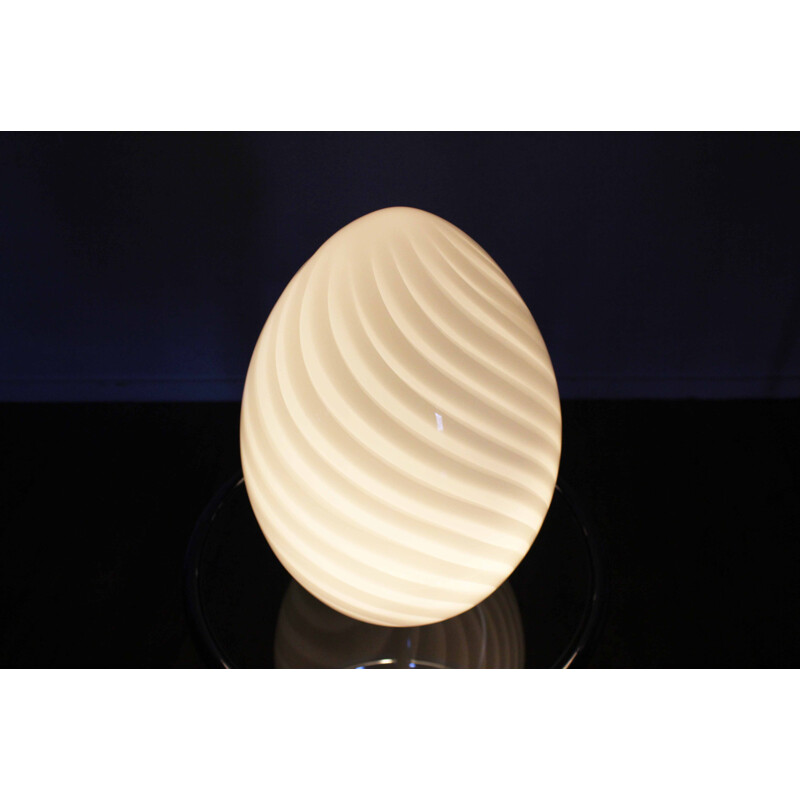 Vintage lamp "Egg" in Murano glass, 1970