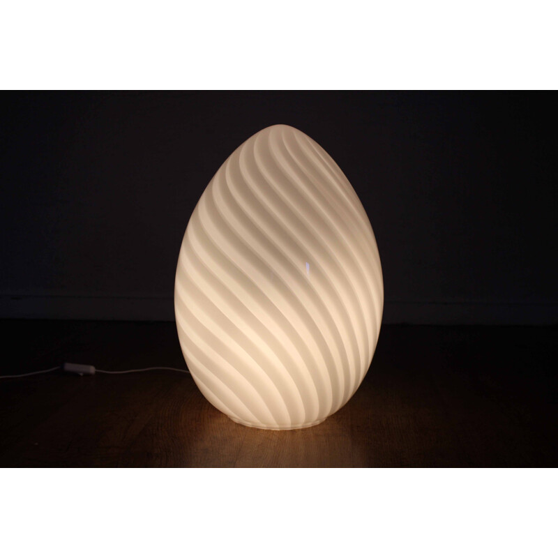 Vintage lamp "Egg" in Murano glass, 1970