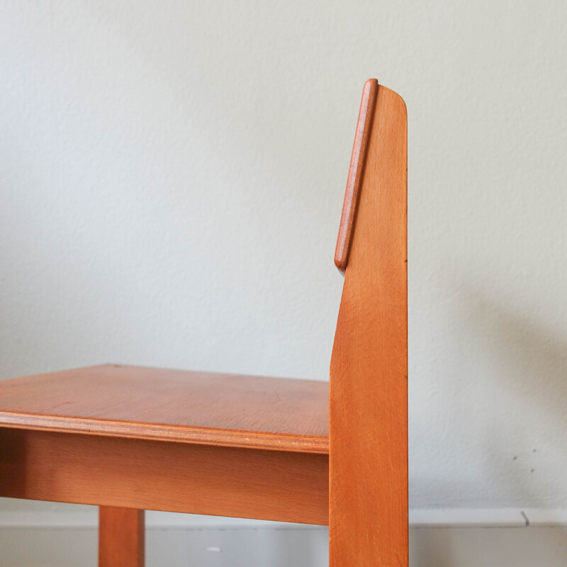 Paire de chaises d'école vintage Sena par António Sena da Silva pour Móveis Olaio, 1972