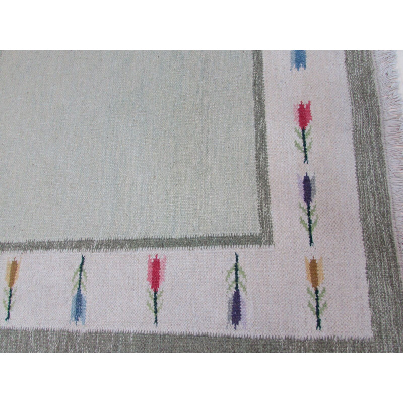 Swedish handmade vintage rug