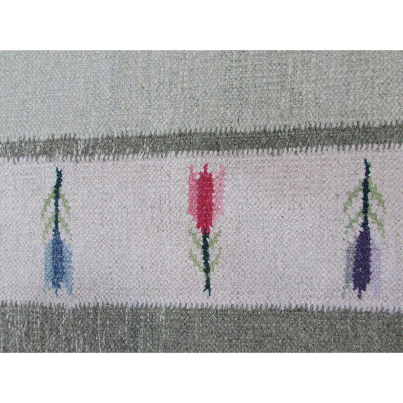 Swedish handmade vintage rug