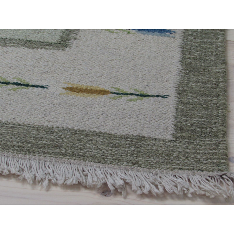 Swedish handmade vintage rug