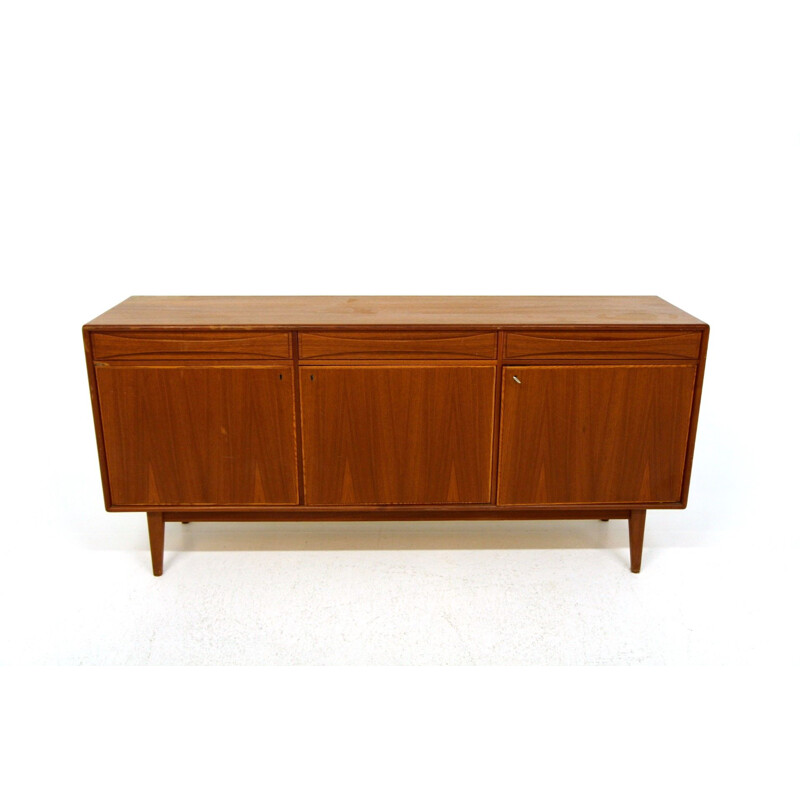 Enfilade scandinave vintage en teck, Suède 1960