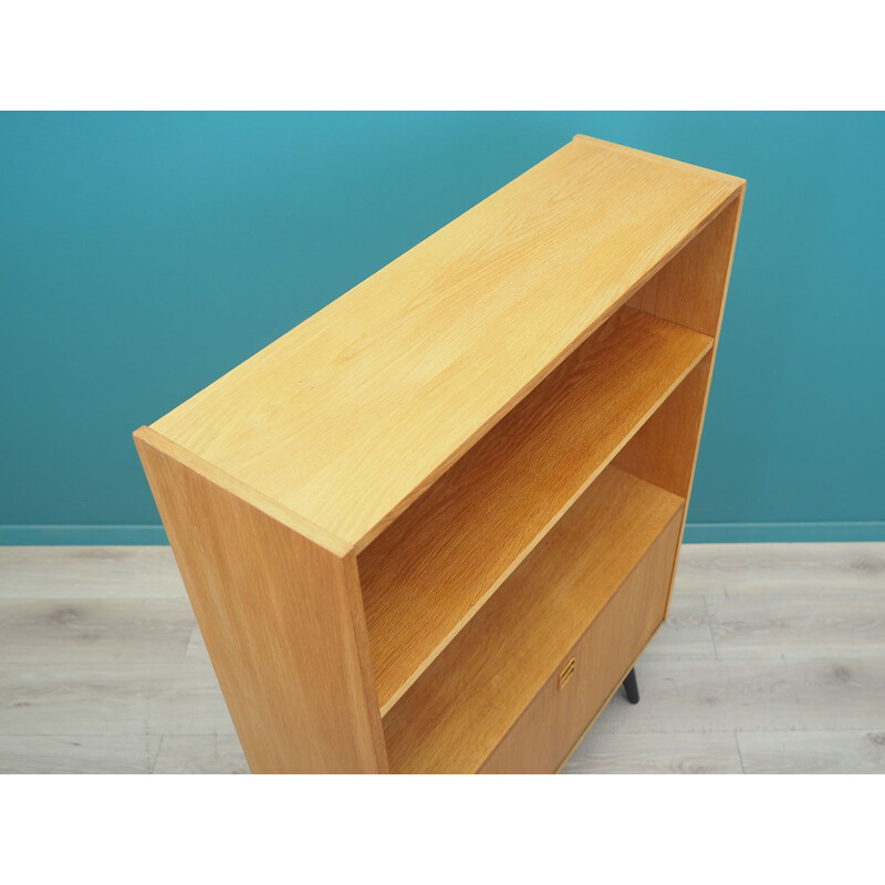 Vintage ash wood bookcase, Denmark 1970