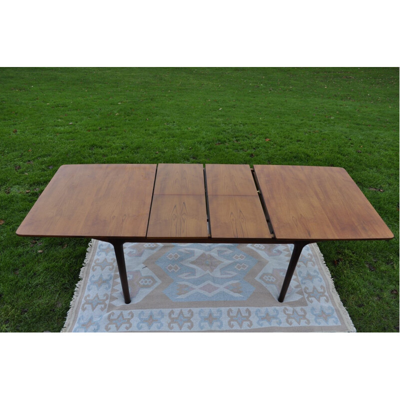Vintage teak extending dinning table by Tom Robertson for A.H. McIntosh, Scotland 1960s