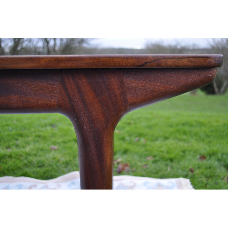 Vintage teak extending dinning table by Tom Robertson for A.H. McIntosh, Scotland 1960s