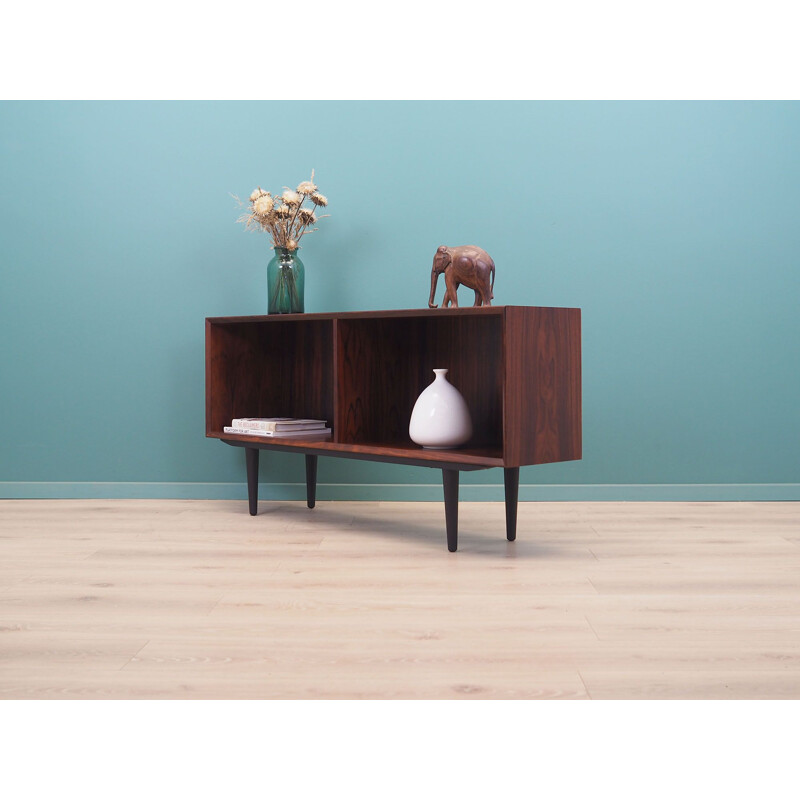 Rosewood vintage Danish bookcase by Brouer Møbelfabrik, 1970s