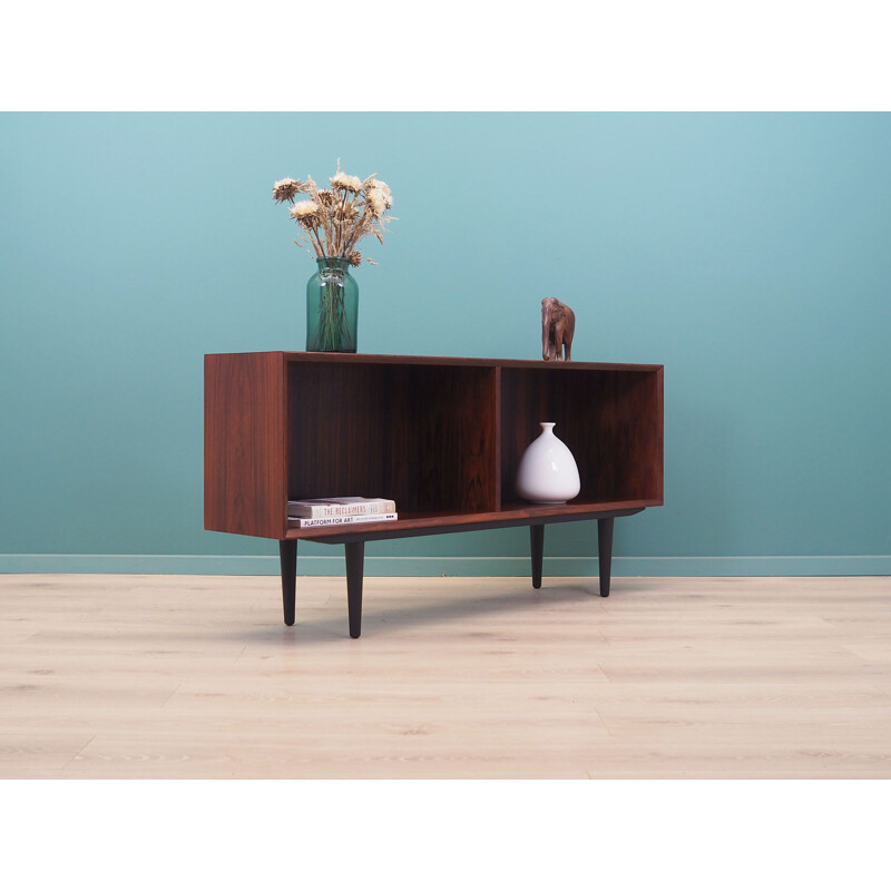 Rosewood vintage Danish bookcase by Brouer Møbelfabrik, 1970s