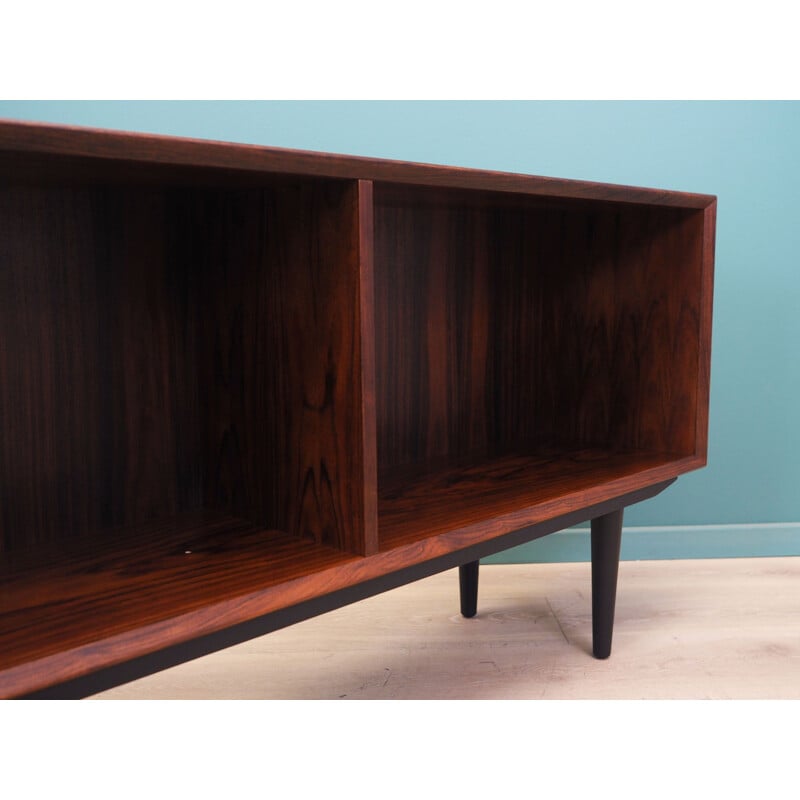 Rosewood vintage Danish bookcase by Brouer Møbelfabrik, 1970s