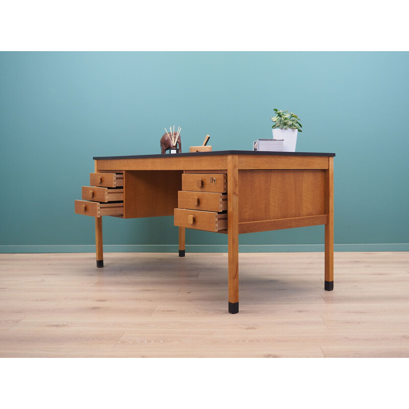 Ashwood vintage desk by Domino Møbler, 1970s