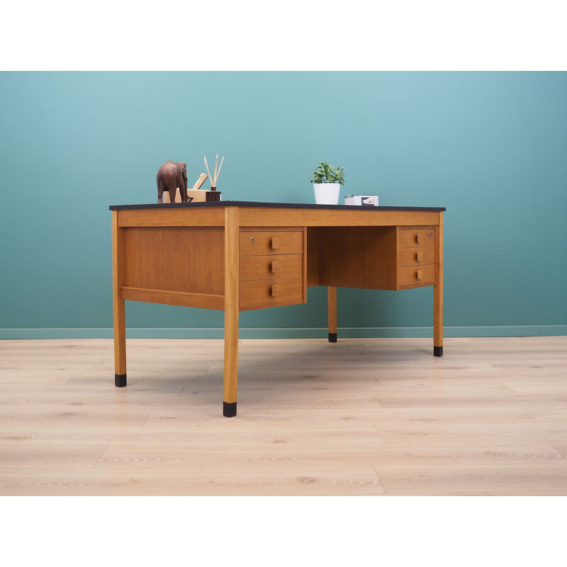 Ashwood vintage desk by Domino Møbler, 1970s