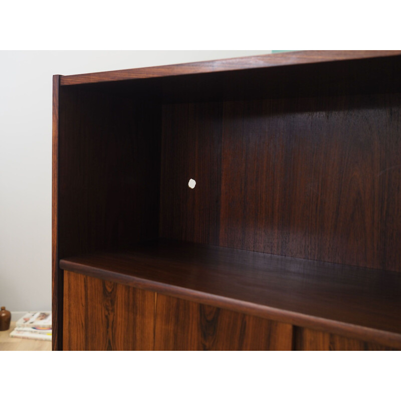 Rosewood vintage Danish bookcase by Niels J. Thorsø, 1960s