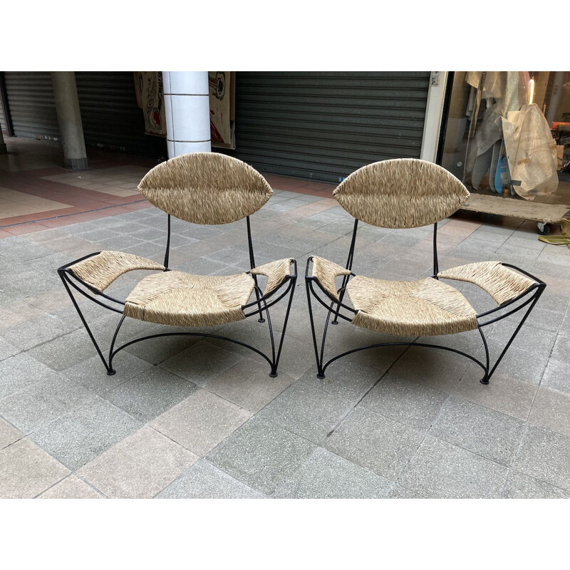 Pair of vintage Baby Fat armchairs by Tom Dixon for Cappelini, 1990