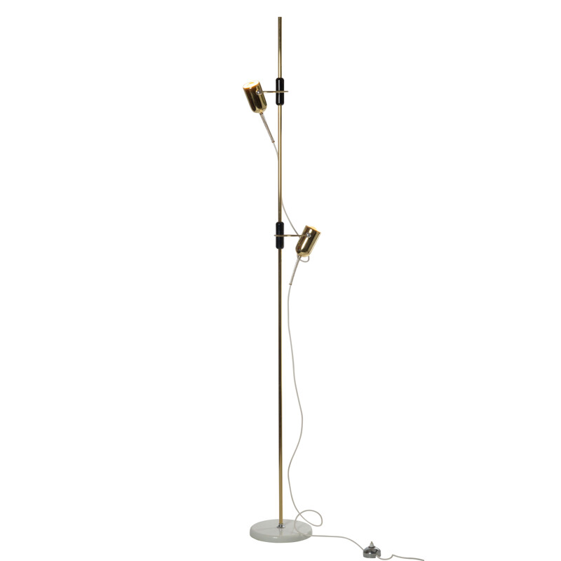 Vintage brass floor lamp by Francesco Fois for Goffredo Reggiani, 1974