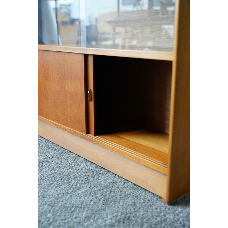 Mid century glass and teak display cabinet by Herbert Gibbs, 1960s