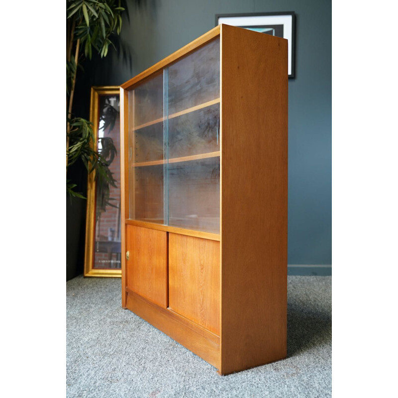 Mid century glass and teak display cabinet by Herbert Gibbs, 1960s