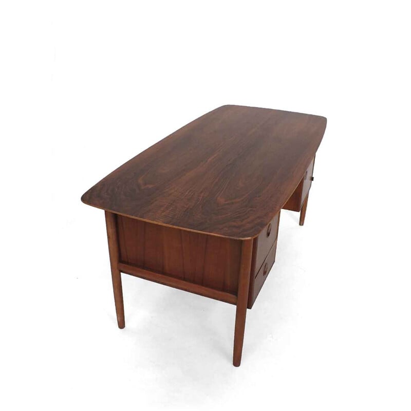 Walnut vintage desk by William Watting for Fristho, 1950s