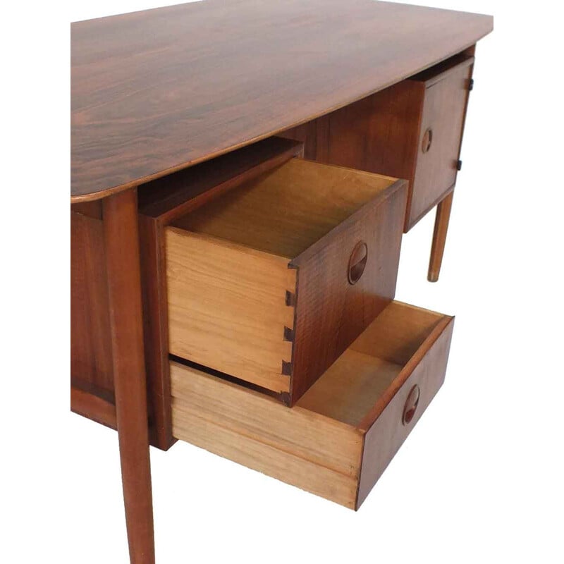 Walnut vintage desk by William Watting for Fristho, 1950s