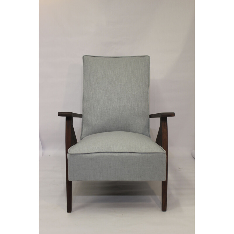 Scandinavian vintage beechwood armchair, 1960