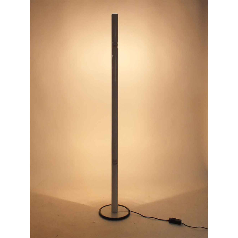 Vintage white floor lamp by Giancarlo Frattini