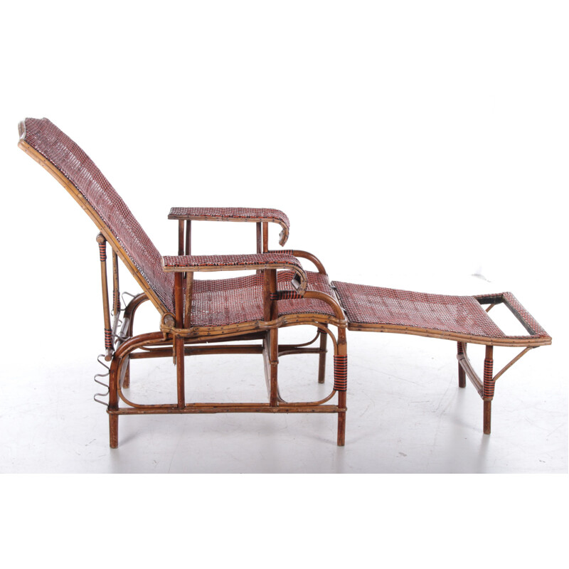 Vintage-Lounge-Sessel aus Rattan und Bambus, 1960