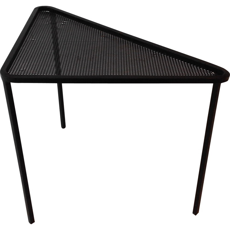Table d'appoint en acier noir, Mathieu MATEGOT - 1950