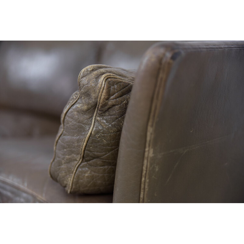 Mid-century leather Cromwell sofa by Arne Norell, 1960s