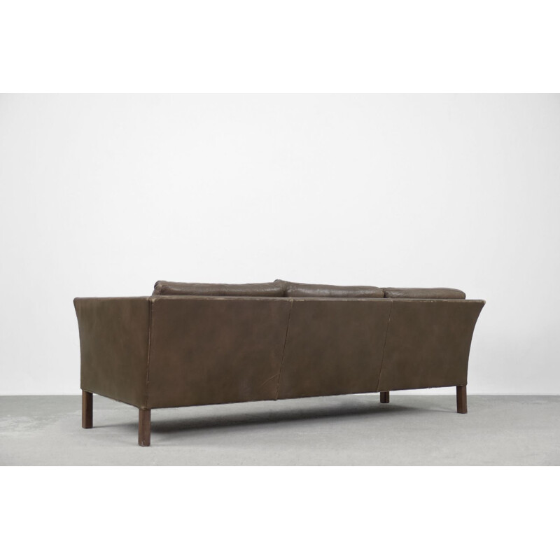 Mid-century leather Cromwell sofa by Arne Norell, 1960s