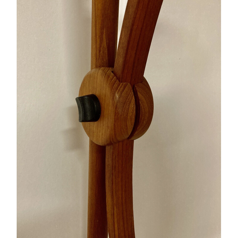 Scandinavian vintage teak wall lamp, 1960