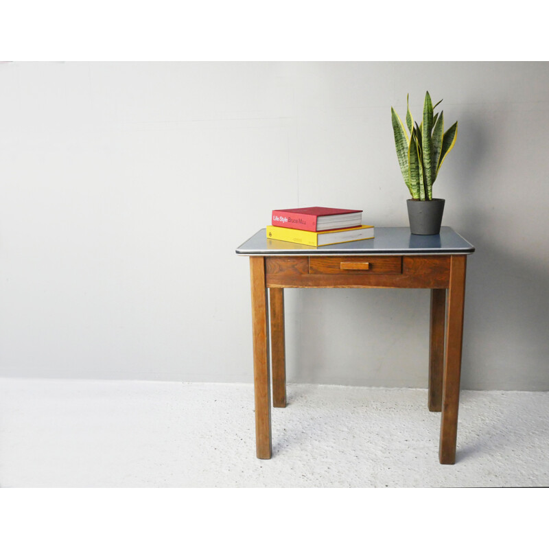 Mid century small oakwood side table, 1960s