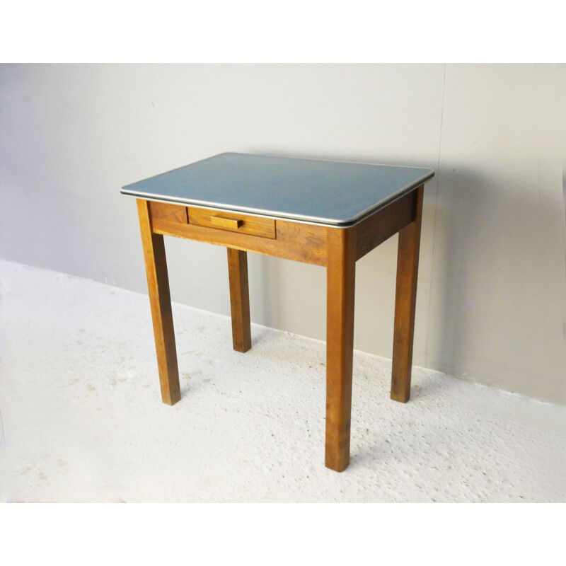 Mid century small oakwood side table, 1960s