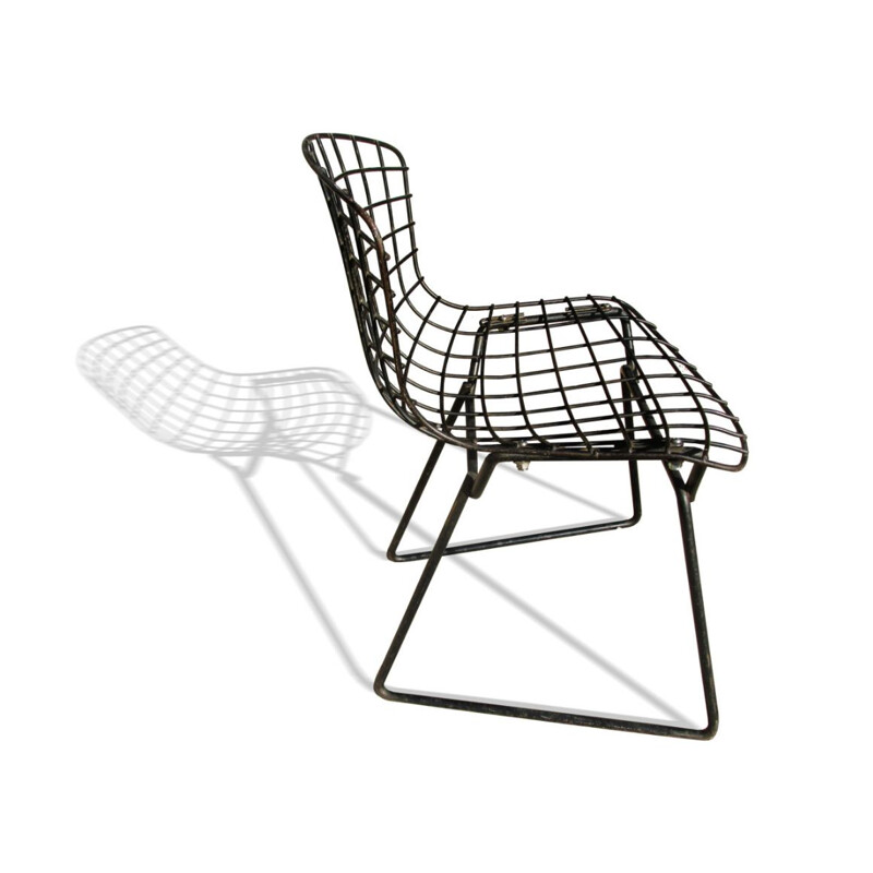 Vintage steel chair by Harry Bertoia for Knoll International, USA 1952