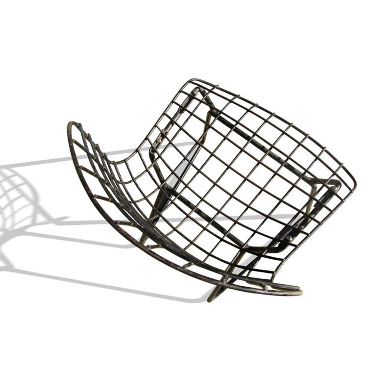 Vintage steel chair by Harry Bertoia for Knoll International, USA 1952