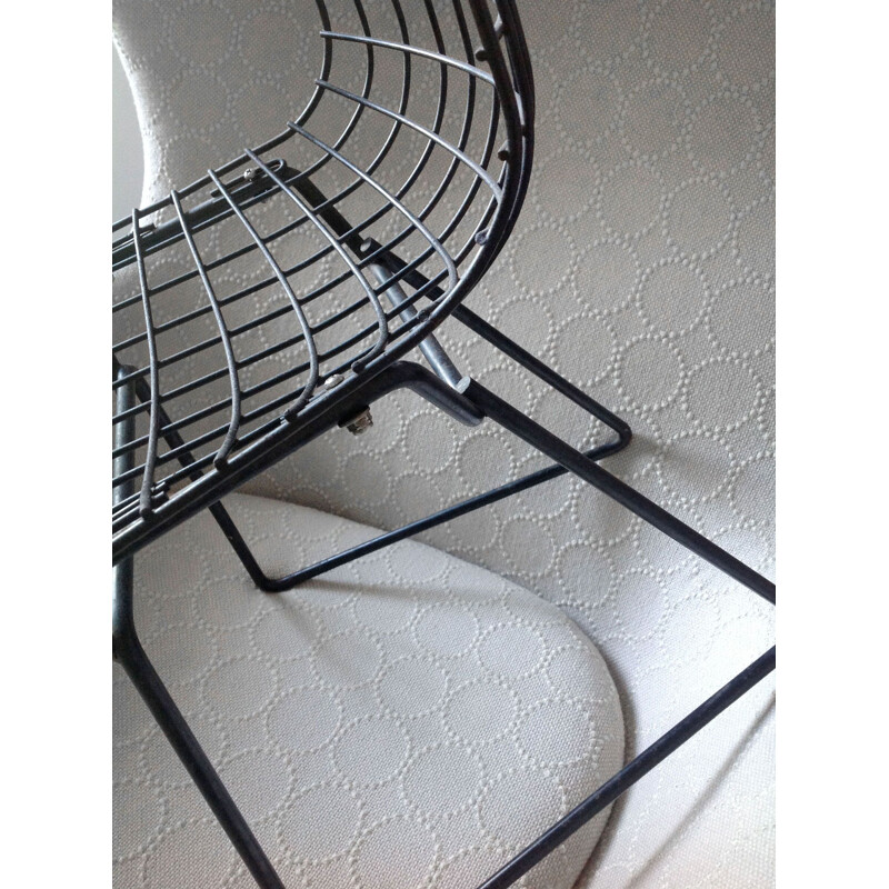 Vintage steel chair by Harry Bertoia for Knoll International, USA 1952