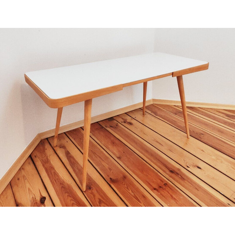 Mesa de café Vintage Beechwood por J.Jiroutek para Cesky Nabytek, Checoslováquia 1960