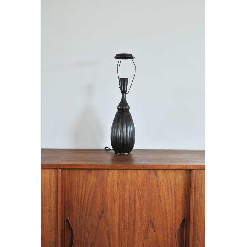 Vintage metalen tafellamp in de vorm van een waterdruppel door Just Andersen, Denemarken