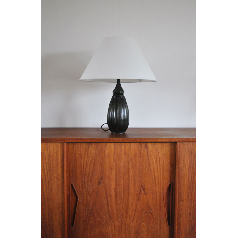 Vintage metal table lamp in the shape of a water drop by Just Andersen, Denmark