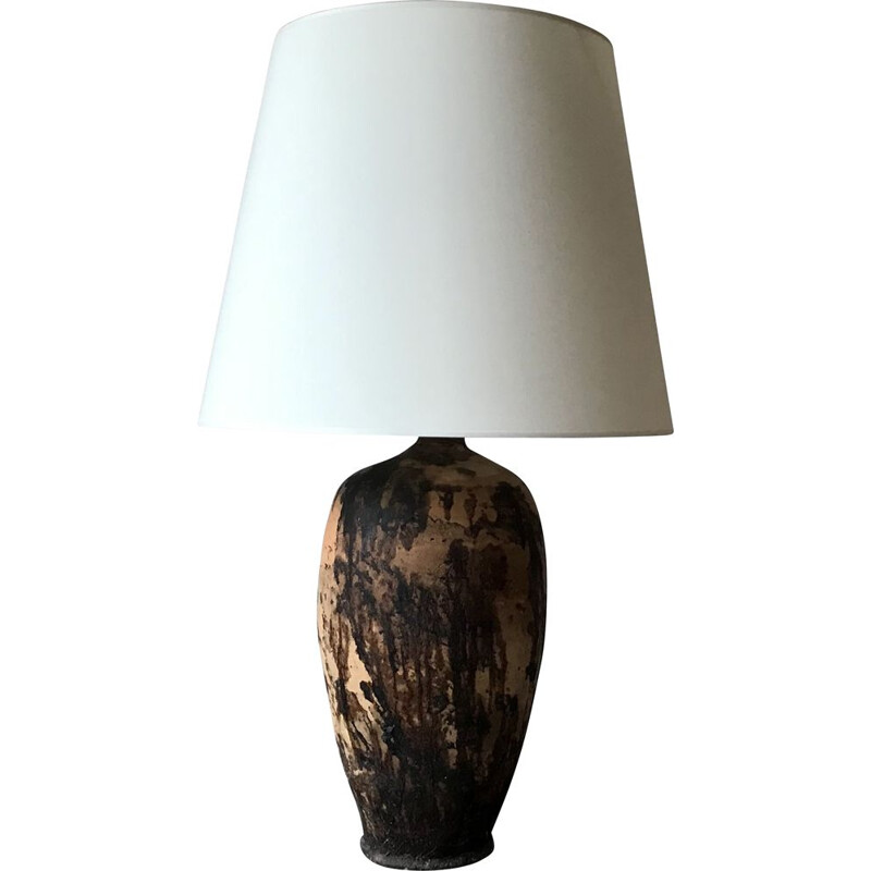 Lampe vintage en terre cuite