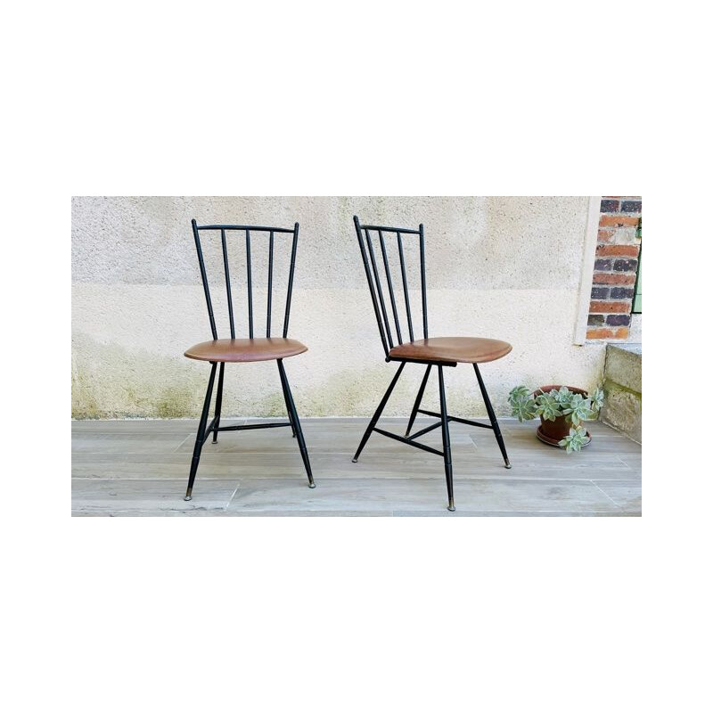 Pair of vintage scandinavian chairs by Soudexvinyl
