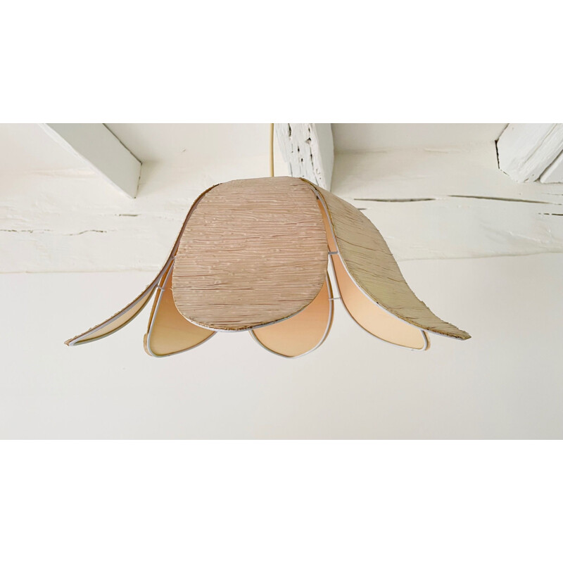 Vintage flower pendant lamp, 1980